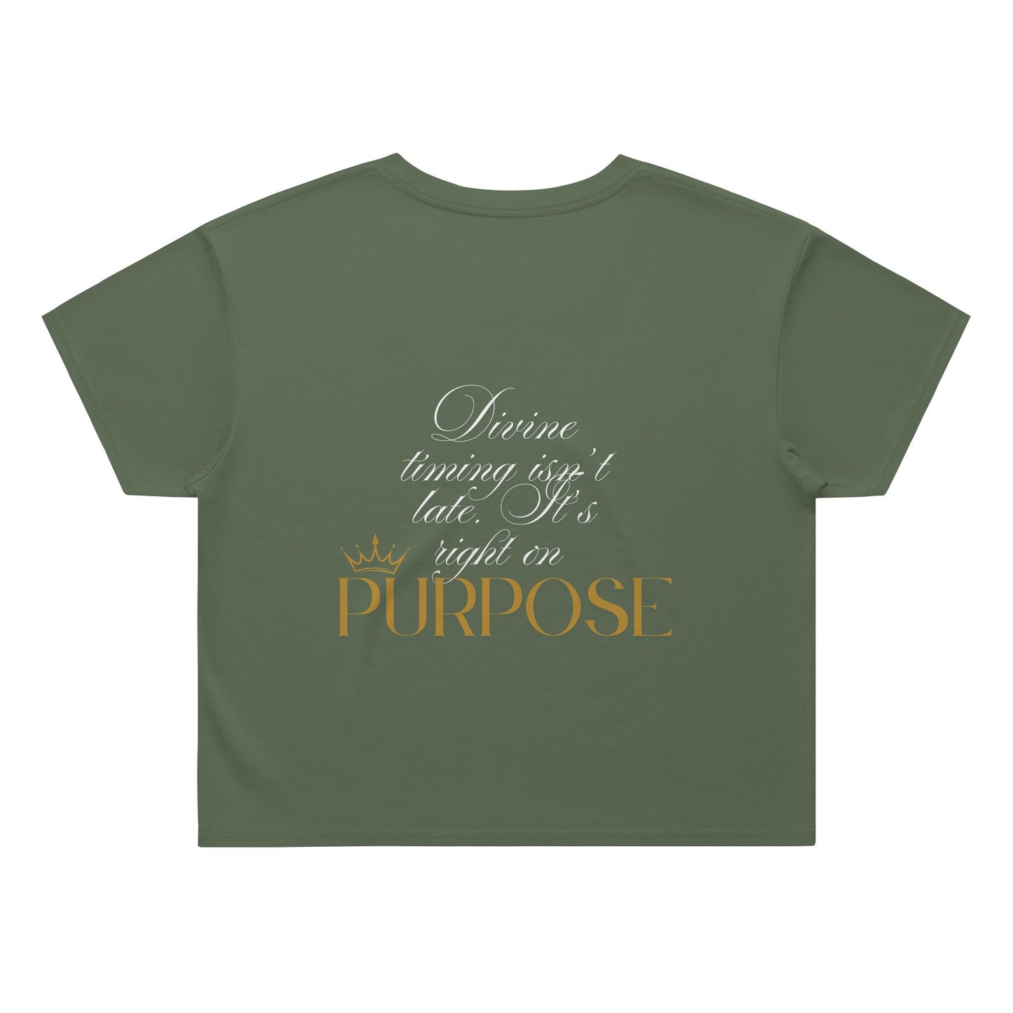 'Divine Times' Crop Top Tee