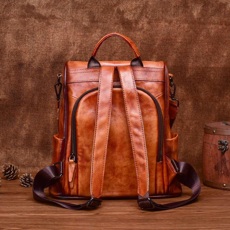 The Finest 'Harlem' Genuine Leather Backpack