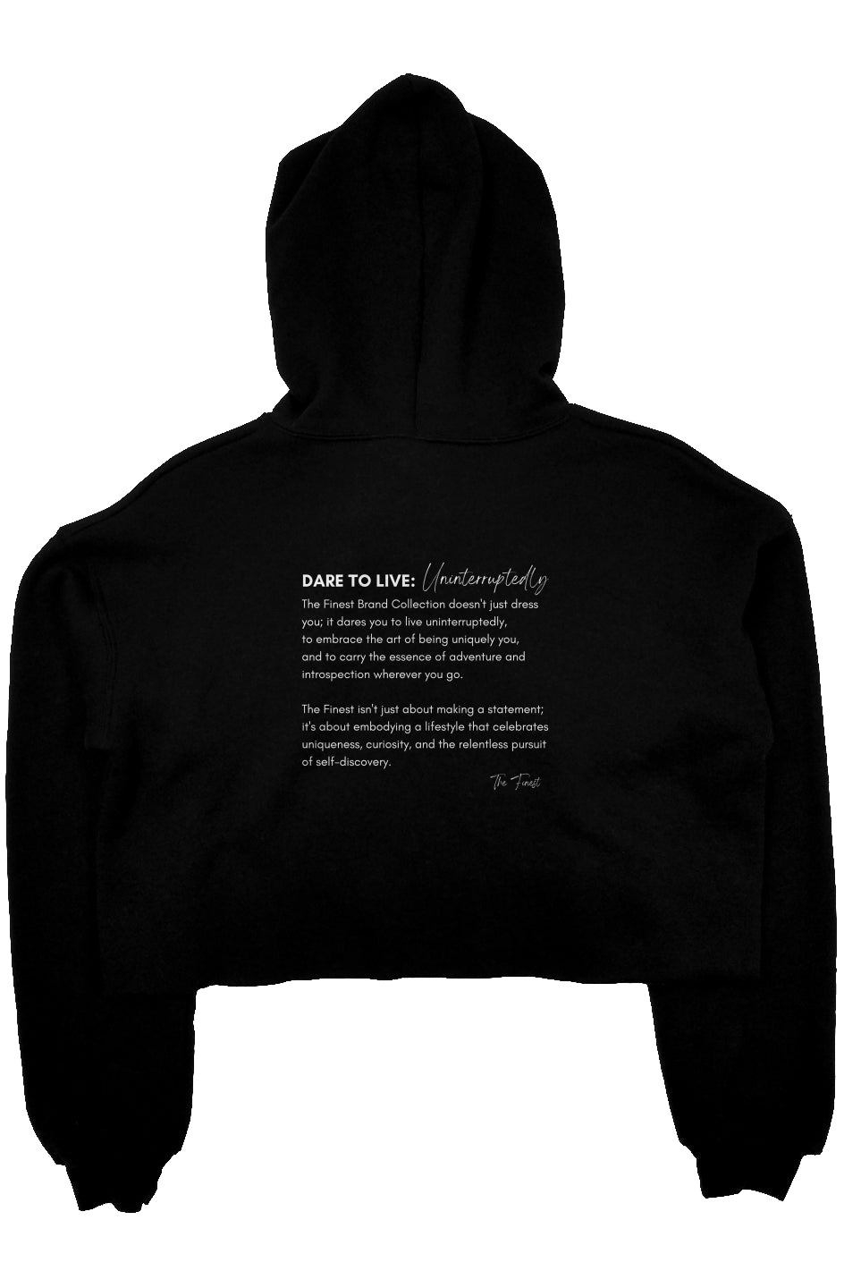 EAG Uninterrupted Crop Top Custom Made Hoodie