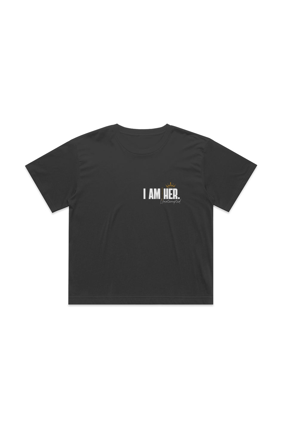 &amp;#39;I AM HER&amp;#39; Crop Tee