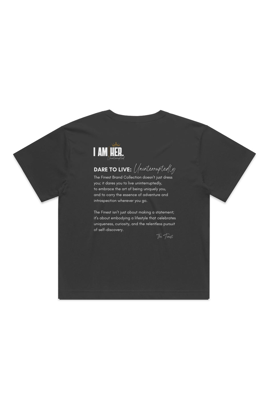 &amp;#39;I AM HER&amp;#39; Crop Tee