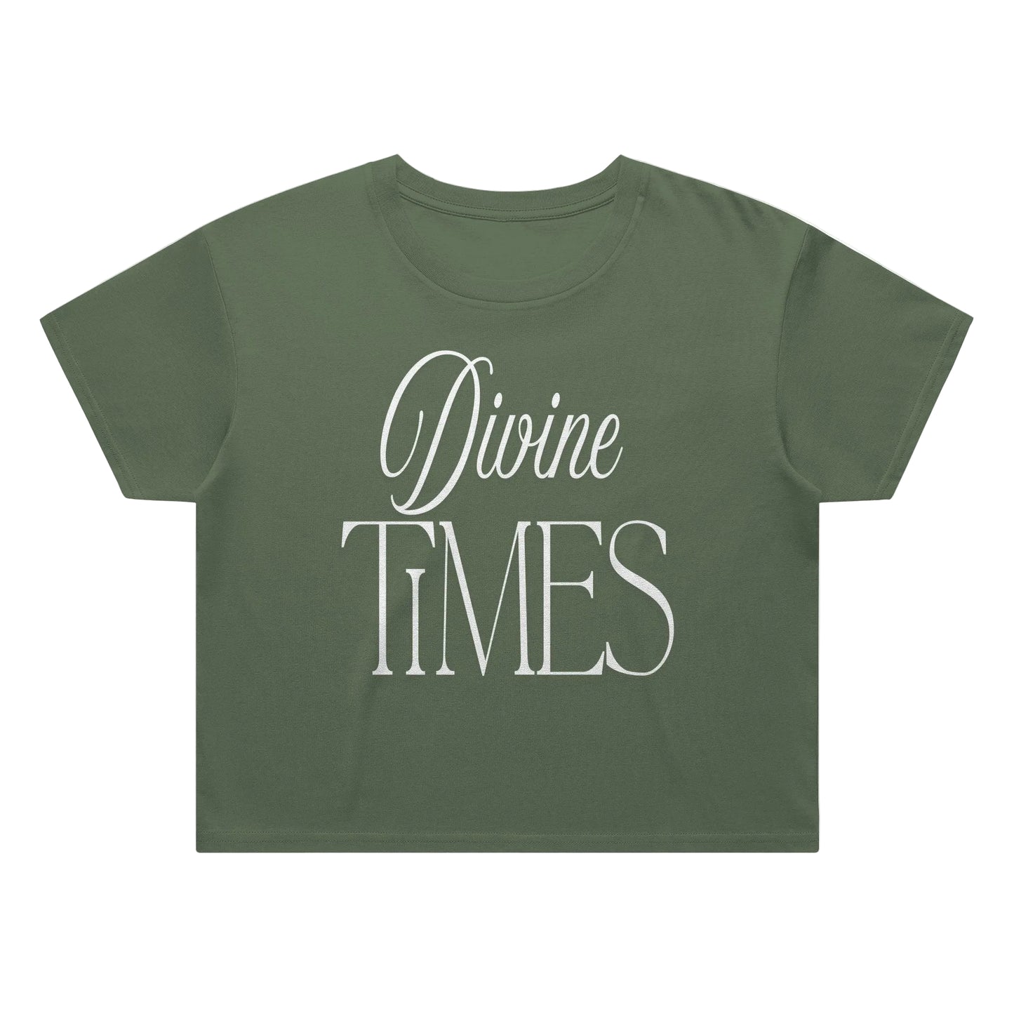 'Divine Times' Crop Top Tee