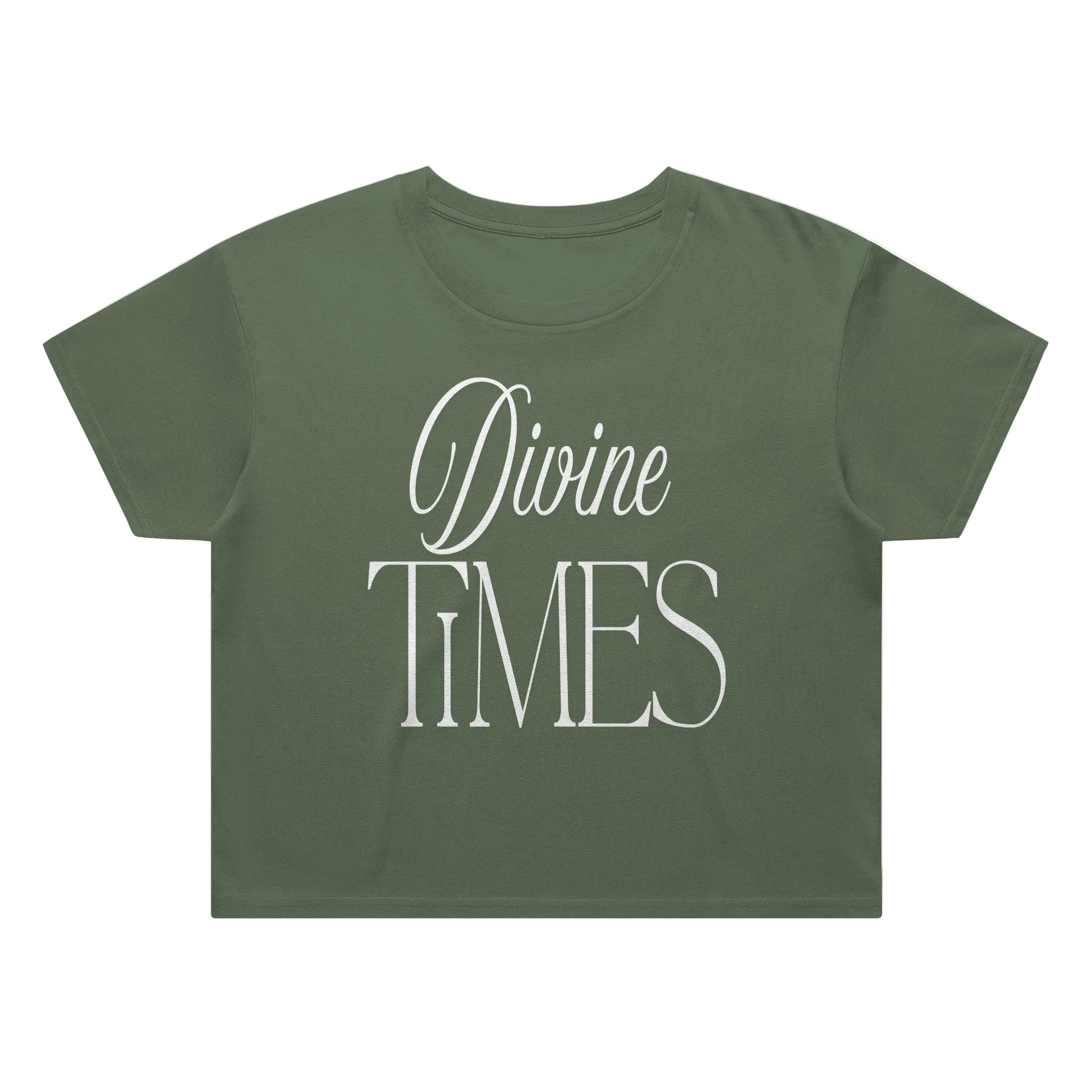 'Divine Times' Crop Top Tee
