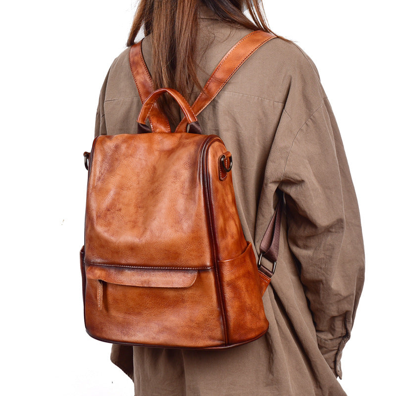 The Finest 'Harlem' Genuine Leather Backpack