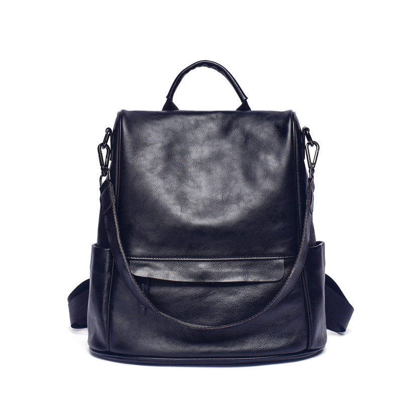 The Finest 'Harlem' Genuine Leather Backpack